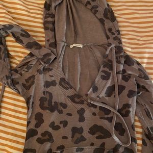 Leopard sweater hoodie